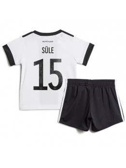 Billige Tyskland Niklas Sule #15 Hjemmedraktsett Barn VM 2022 Kortermet (+ Korte bukser)